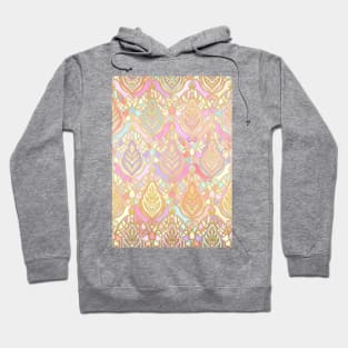 Rosy Opalescent Art Deco Pattern Hoodie